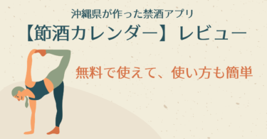 沖縄県が作った禁酒アプリ【節酒カレンダー】レビュー。無料で、使い方も簡単！